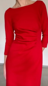 DKNY czerwona sukienka | S 