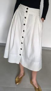 Massimo Dutti spódnica len-bawełna | XL
