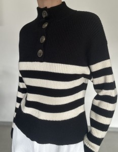 sweter w pasy | S