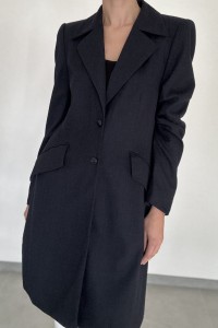 ESCADA długi blezer wełna | S
