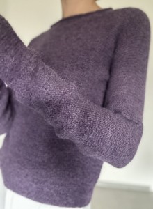 liliowy sweter | S