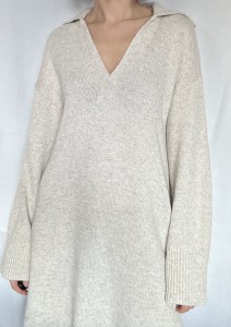 dzianinowa sukienka oversize | M/S
