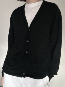Acne 100% wełna kardigan | L