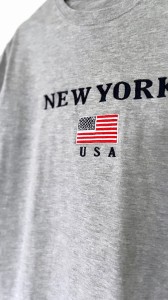 New York wyszywany t-shirt vintage | S/M