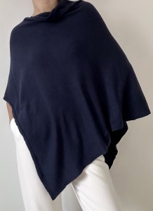 szal/poncho z wełną i kaszmirem | onesize