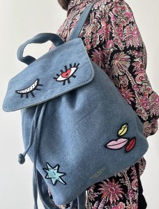 NINA RICCI jeansowy plecak