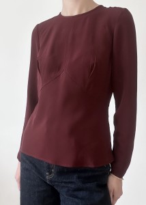 Finery London burgundowa koszula | S/M