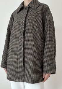 Weekday płaszcz wełna oversize | S