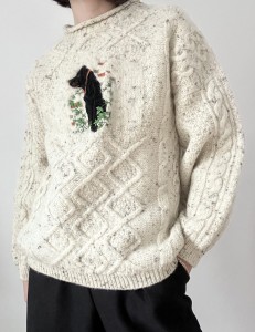 wełniany sweter vintage | S-M-L