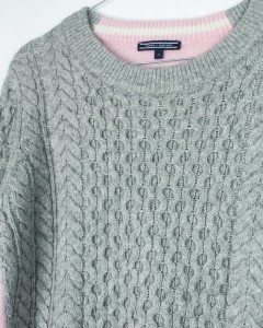 TOMMY HILFIGER sweter z wełną i alpaką / S