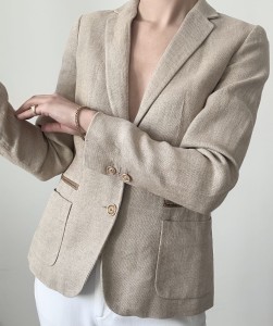 Massimo Dutti 100% len marynarka | S
