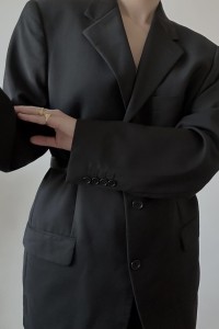 Yves Saint Laurent czarna marynarka 