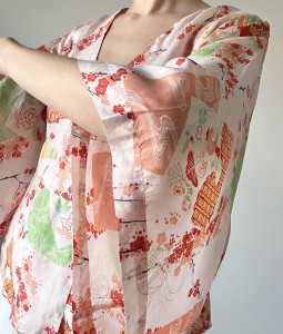 jedwabne kimono | M-L