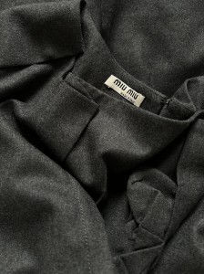 Miu Miu antracytowy top | M