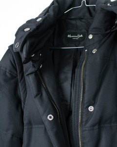 Massimo Dutti kurtka-kamizelka / puch naturalny S