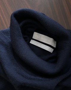 100% merino granatowy sweter | XXL