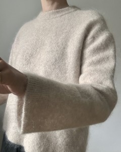 sweter z wełną i moherem | S