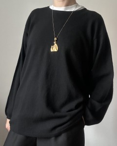 100% kaszmir sweter | L / oversize