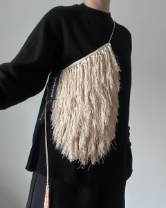 Ann Demeulemeester jedwabna torebka