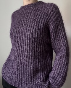 sweter handmade wełna-moher | S-M