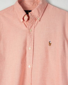 Ralph Lauren brzoskwiniowa koszula 