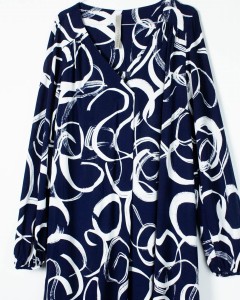 wzorzysta maxi z wiskozy / XL