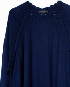BELSTAFF sweter merino-kaszmir-jedwab / S oversize