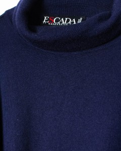 Escada granatowy sweter wełna  / XL  